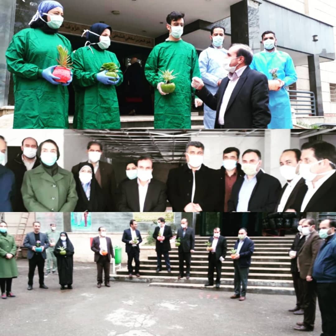 اهدای 100 دست لباس ایزوله به پزشکان و پرستاران بیمارسان امام حسن مجتبی (ع)