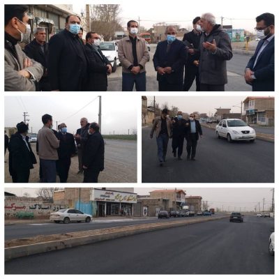 بازدید میدانی علی حدادی از روستای احمدآباد