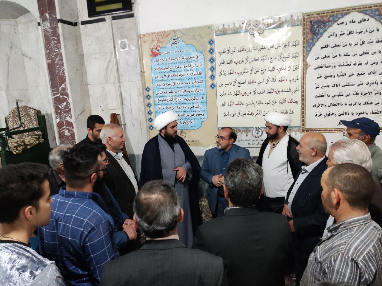 حضور علی حدادی در مسجد صاحب الزمان(عج) در محله سید جمال الدین نظرآباد