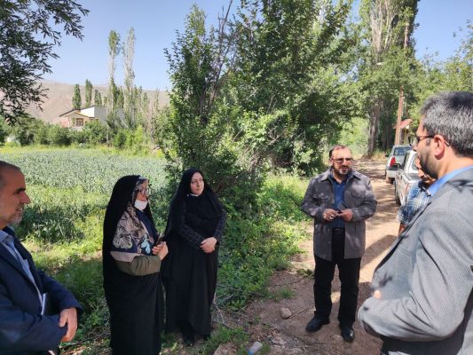 بازدید علی حدادی از مزارع کشاورزی شهرستان طالقان