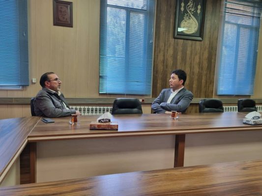 دیدار علی حدادی با رئیس دادگستری شهرستان ساوجبلاغ.